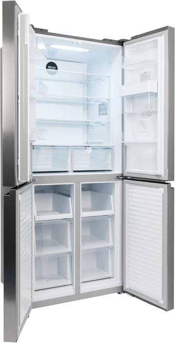 Willow WSBES4MDX 78.3cm Total No Frost American Fridge Freezer - Stainless Steel