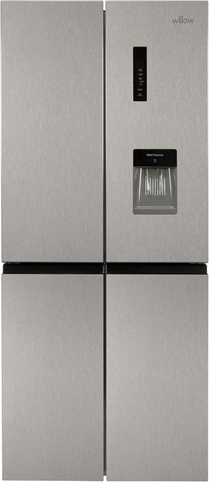 Willow WSBES4MDX 78.3cm Total No Frost American Fridge Freezer - Stainless Steel