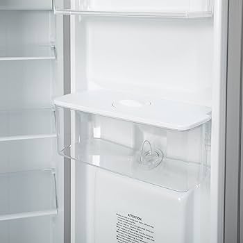 Willow WSBS84DS American Style Side By Side Fridge Freezer with Non-Plumbed Water Dispenser in Silver Frost Free, 430 Litre Capacity