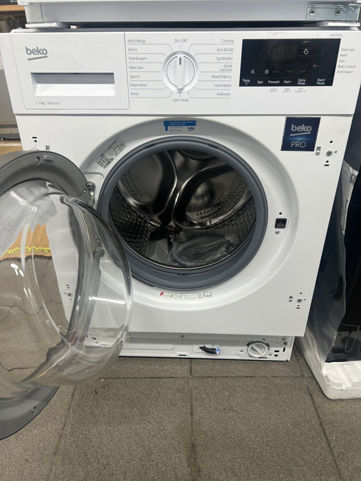 Grade A BEKO Pro RecycledTub WTIK76121 Integrated 7 kg 1600 Spin Washing Machine -BB9405