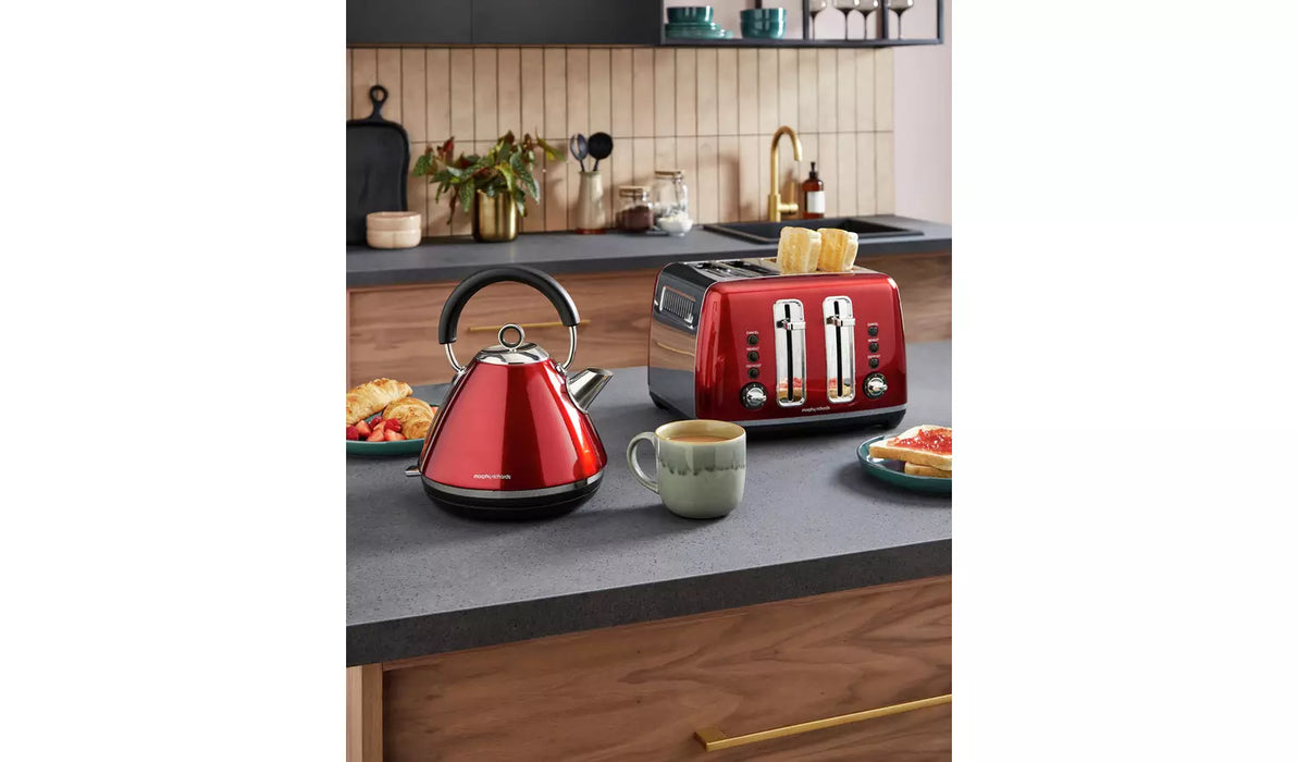 Morphy Richards 102048 Accents Pyramid Kettle - Red