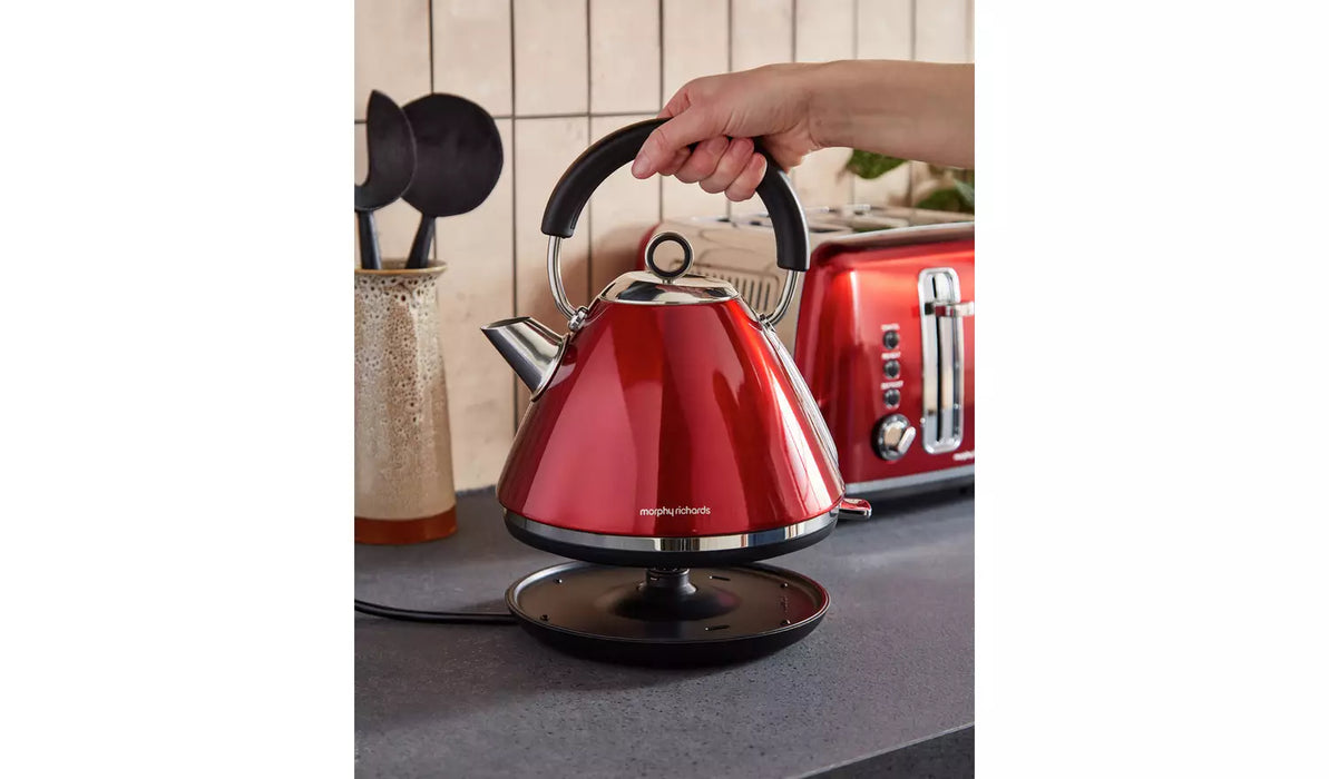 Morphy Richards 102048 Accents Pyramid Kettle - Red