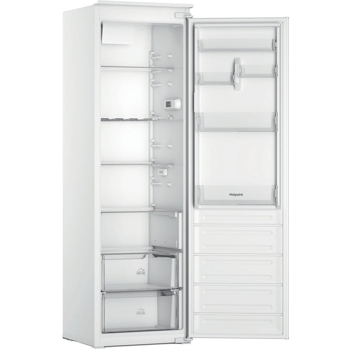 Hotpoint HTSD18A011A1 Integrated Larder Fridge, Sliding Hinge, Stainless Steel, E Rated