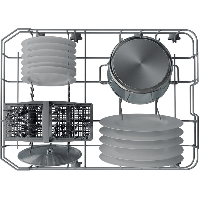 Hotpoint HP2FE10CS90BUK Slimline Dishwasher, 10 Place Settings, Black, E Rated