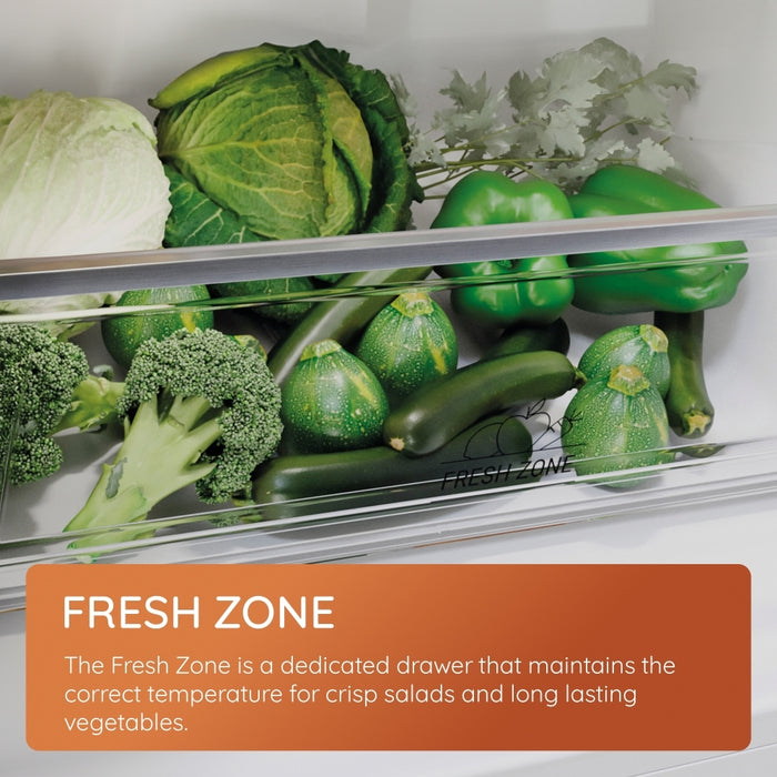 Hotpoint HPKH 1261 XBR4UK No Frost Fridge Freezer, 50/50, Grey, E Rated