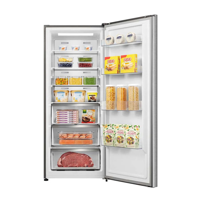 Teknix TH70HNFX Single Door Freezer or Fridge, Total No Frost, Inox