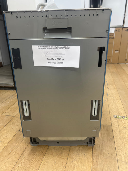 Grade a NEFF N 50 S875HKX21 G B2 Slimline Fully Integrated WiFi-enabled Dishwasher BB5061