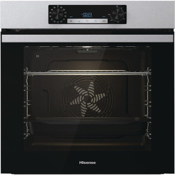 Hisense BI64211PB Built-In Electric Single Oven with Pyrolytic Cleaning, Black, A Rated