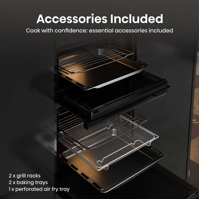 Hisense BID914221ADBG Built-In Electric Double Oven, Black, A Rated