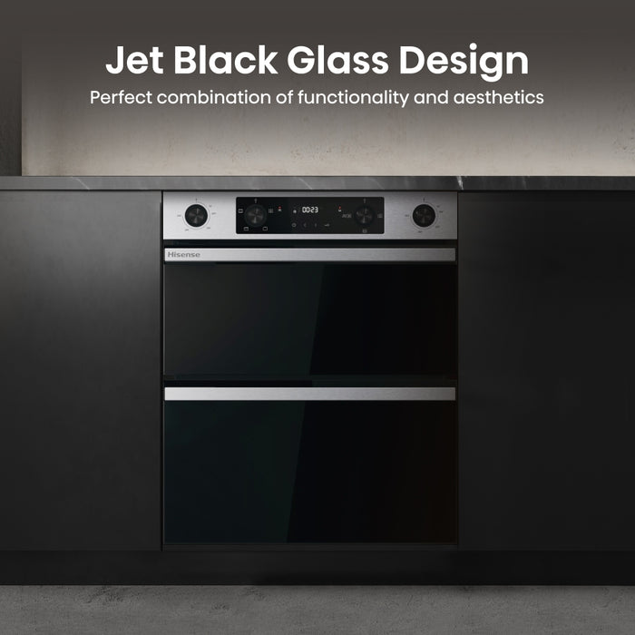 Hisense BUD714221CX Built-Under Electric Double Oven, Stainless Steel, A Rated