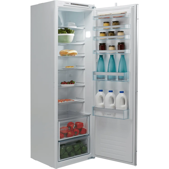 Bosch Series 4 KIR81VSEE0G Integrated Upright Fridge - Sliding Door Fixing Kit - White - F Rated
