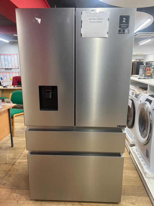 Grade A HISENSE PureFlat RF749N4SWSE Smart Fridge Freezer - Stainless Steel -BB6016