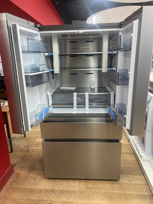 Grade A HISENSE PureFlat RF749N4SWSE Smart Fridge Freezer - Stainless Steel -BB6016