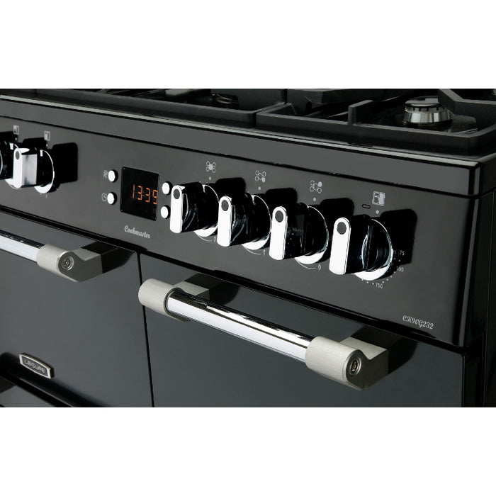Leisure CK90G232K Cookmaster 90cm Gas Range Cooker, Black, A+ Rated