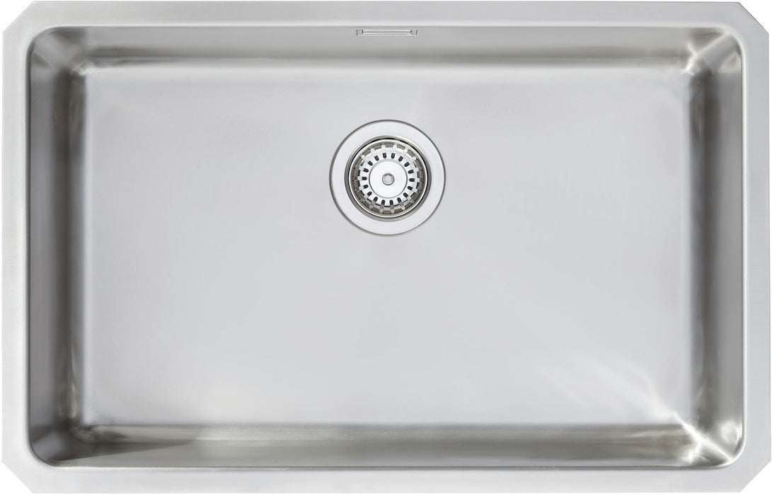 IKSTAR  1.0 Bowl Undermount Extra Large Kitchen Sink with Waste Kit 700mm L x 450mm W - Stainless Steel