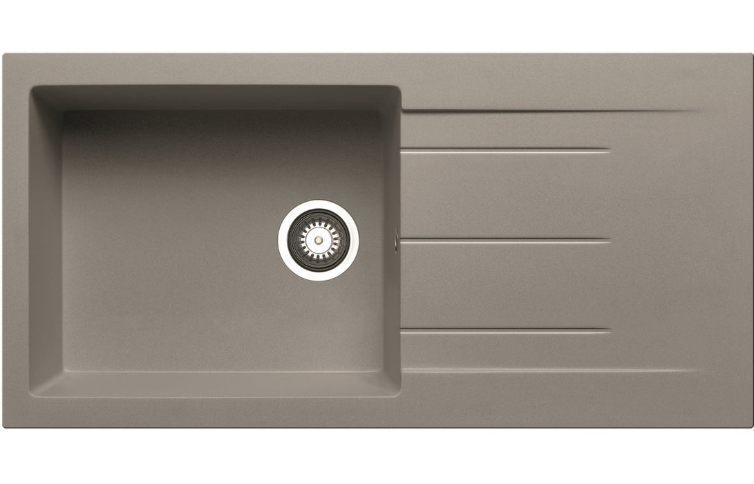 IKSTAR Granite 1B & Drainer Inset Sink - Black