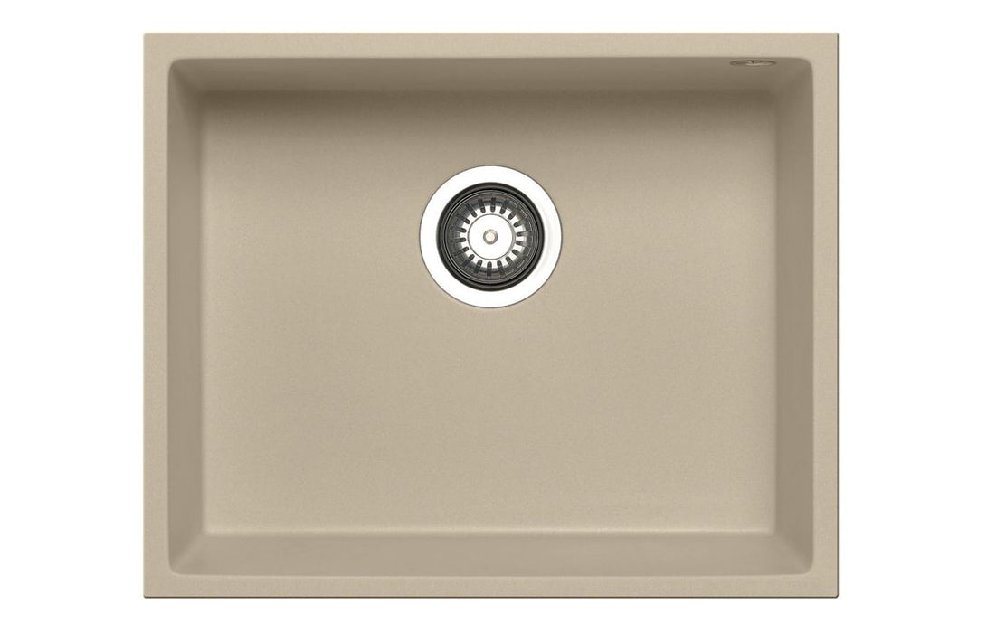 Prima+ Granite 1.0 Bowl Undermount Kitchen Sink 540mm L x 440mm W - Black