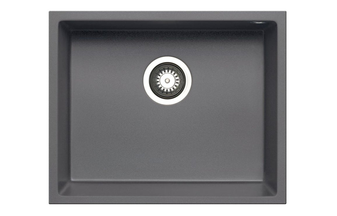 Prima+ Granite 1.0 Bowl Undermount Kitchen Sink 540mm L x 440mm W - Black