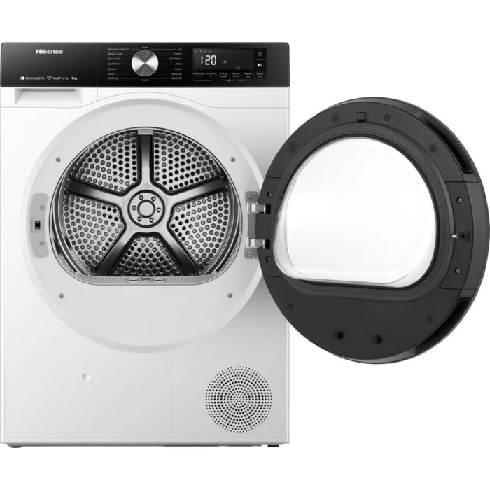 Hisense DH3S902BW3 Heat Pump Tumble Dryer, 9kg, White, A+++ Rated