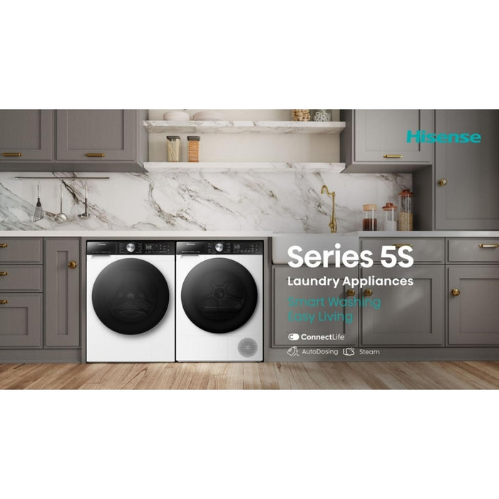 Hisense DH5S102BB Heat Pump Tumble Dryer, 10kg, Black, A+++ Rated