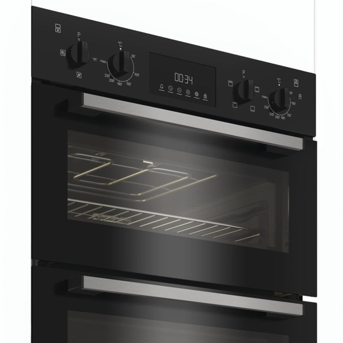 Indesit DII10DB Electric Built In Double Oven - Black