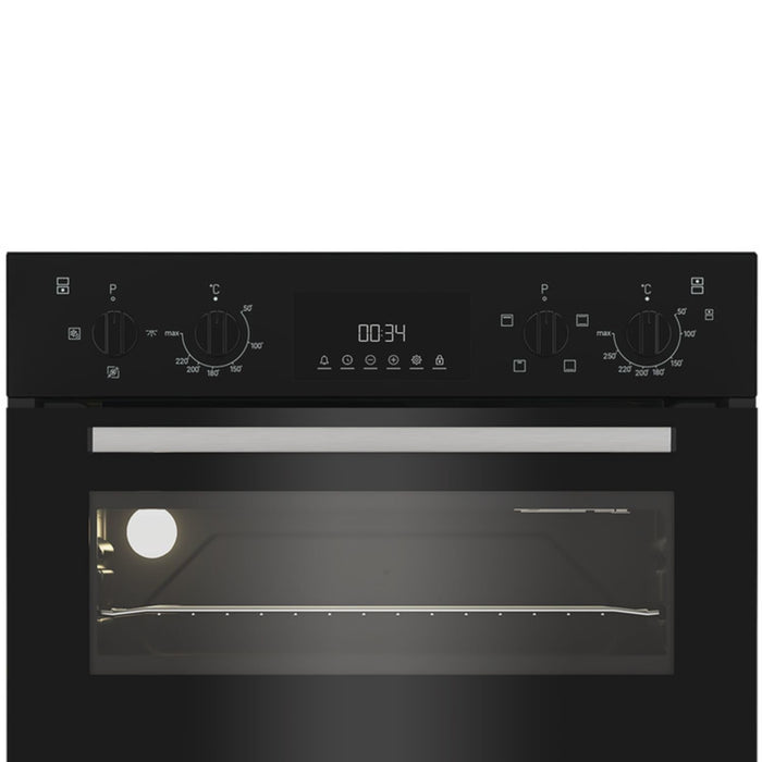 Indesit DII10DB Electric Built In Double Oven - Black