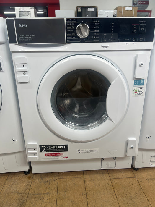 Grade A AEG L7WE7631BI Integrated 7Kg / 4Kg Washer Dryer with 1550 rpm - White - E Rated -BB5065