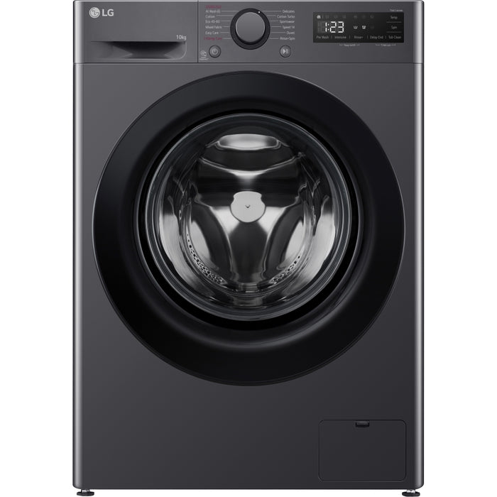 LG F4Y510GBLN1 Washing Machine, 10kg, 1400 Spin, Grey, A Rated