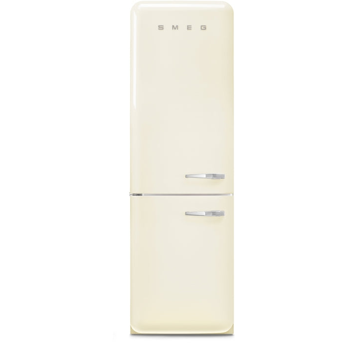Grade A Smeg FAB32LCR6UK Retro Total No Frost Fridge Freezer, 60/40, Cream, C Rated