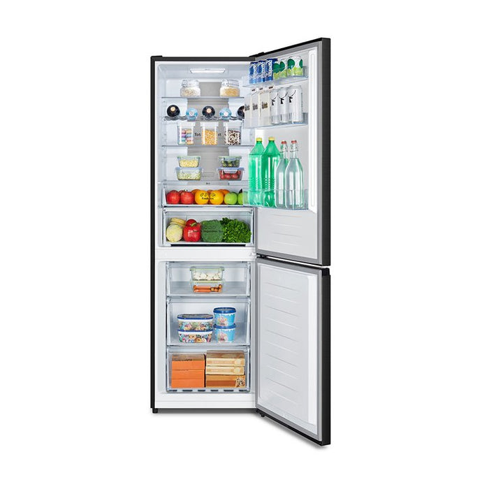 Teknix FFH1865BIX, 304L Fridge Freezer, Total No Frost, Black Steel