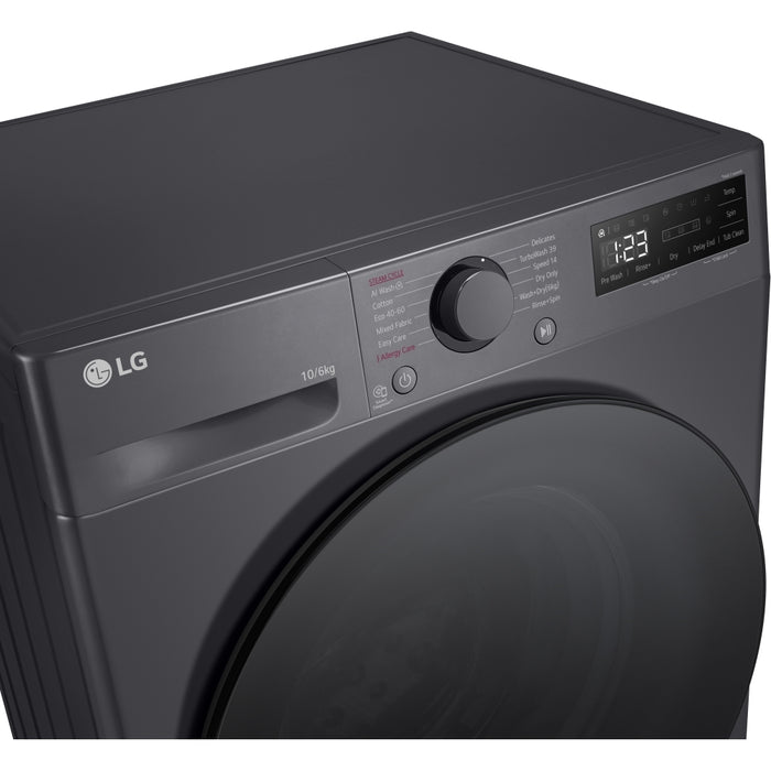 LG TurboWash360 with AI FWY706GBTN1 10 kg Washer Dryer - Grey -