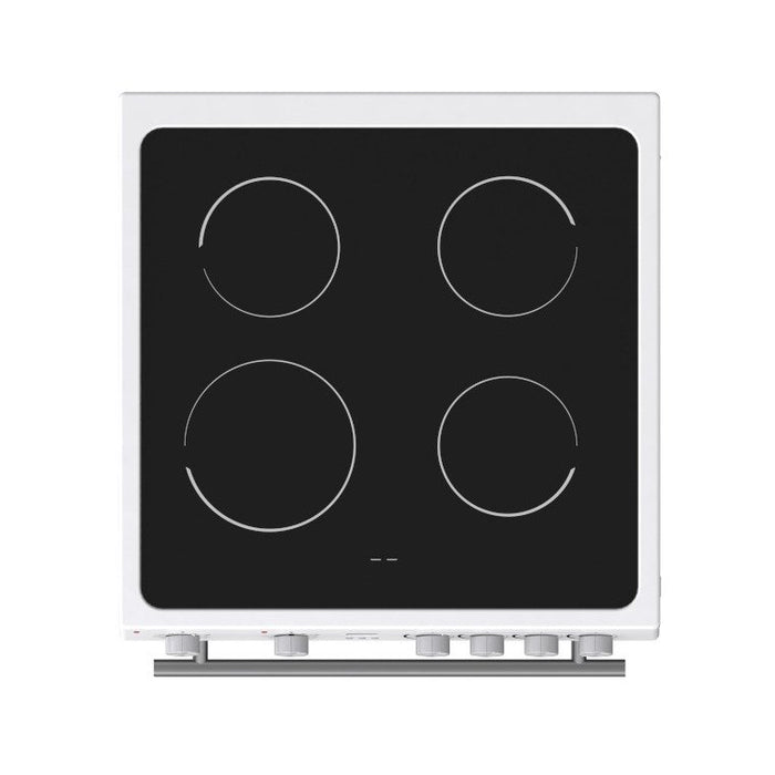 Hisense HDE3211B UK Ceramic Electric Cooker with Double Oven, White, A Rated -Black/White