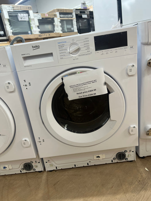 Grade A BEKO Pro RecycledTub WDIK854441 Bluetooth Integrated 8 kg Washer Dryer -BB9132