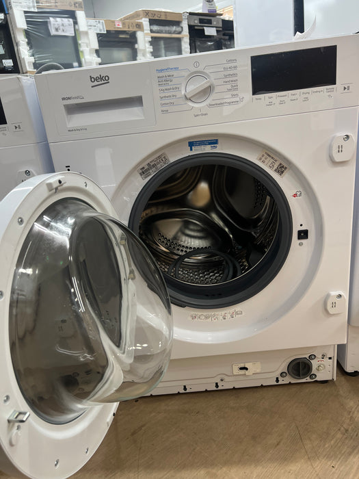 Grade A BEKO Pro RecycledTub WDIK854441 Bluetooth Integrated 8 kg Washer Dryer -BB9132