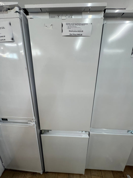 Grade A HOTPOINT Total No Frost HTC18 T322 UK Integrated 70/30 Fridge Freezer - Sliding Hinge BB9146