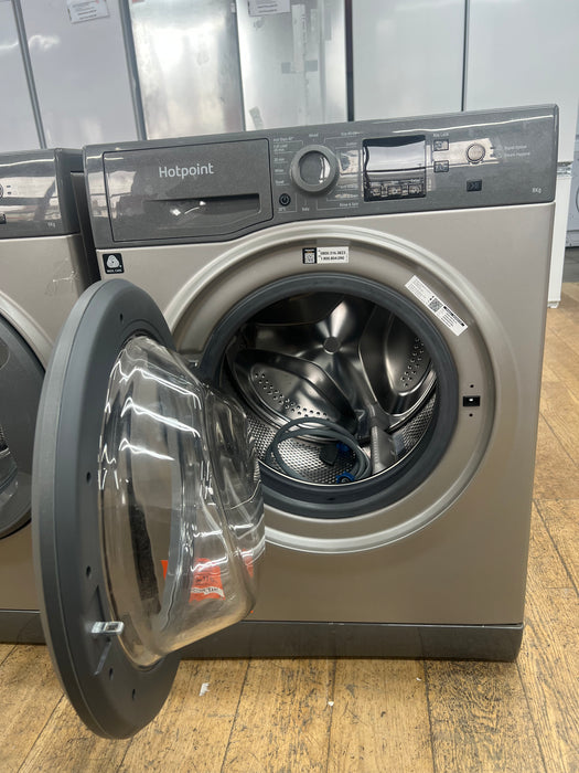 Grade A HOTPOINT Anti-stain NSWR 846 GK UK 8 kg 1400 Spin Washing Machine - Graphite BB9210