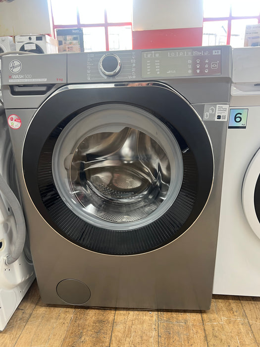 Grade A HOOVER H-Wash 500 HOO HWB 69AMBC R WiFi-enabled 9 kg 1600 Spin Washing Machine - Graphite- BB9252