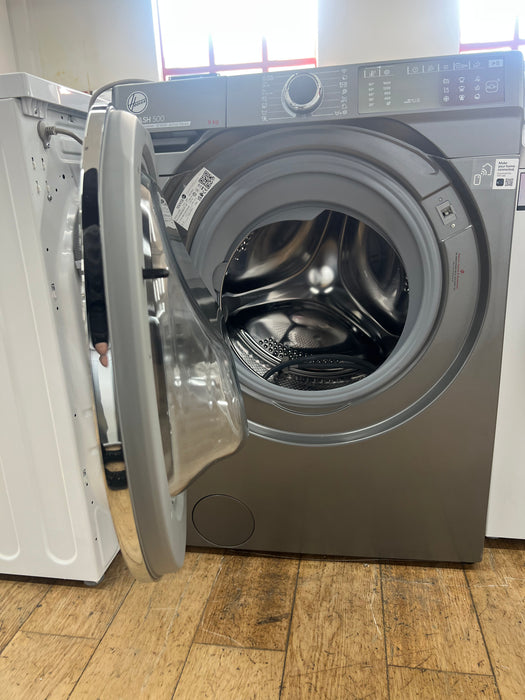 Grade A HOOVER H-Wash 500 HOO HWB 69AMBC R WiFi-enabled 9 kg 1600 Spin Washing Machine - Graphite- BB9252