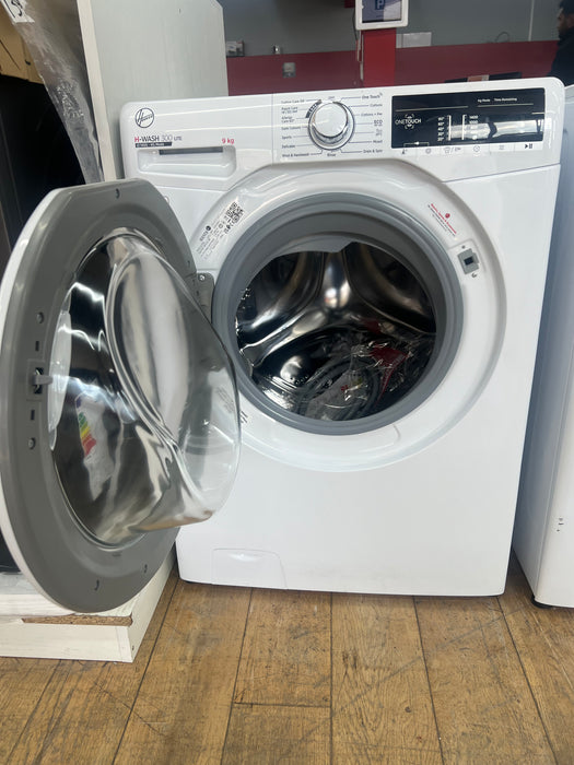 Grade A HOOVER H-WASH 300 LITE H3W 49TA4/1-80 NFC 9 kg 1400 Spin Washing Machine - White BB9022