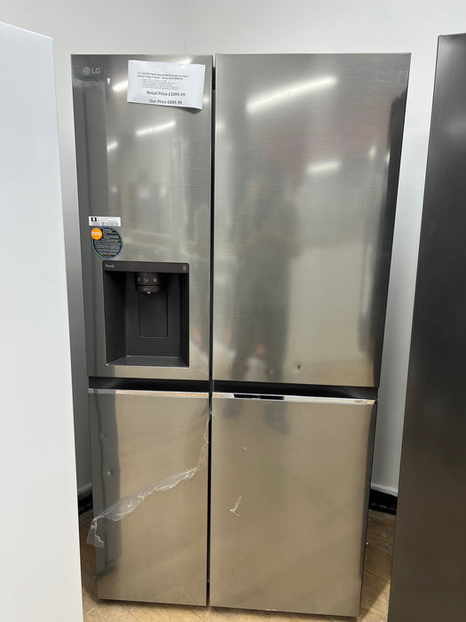 Grade A LG UVNano GSLD80PZRD American-Style Smart Fridge Freezer - Shiny Steel-BB5254