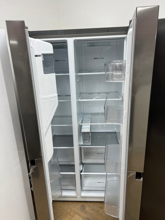 Grade A LG UVNano GSLD80PZRD American-Style Smart Fridge Freezer - Shiny Steel-BB5254