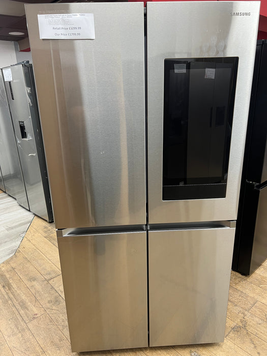 Grade A SAMSUNG Family Hub with AI Vision RF65DG9H0ESREU Smart Fridge Freezer - Silver BB5454