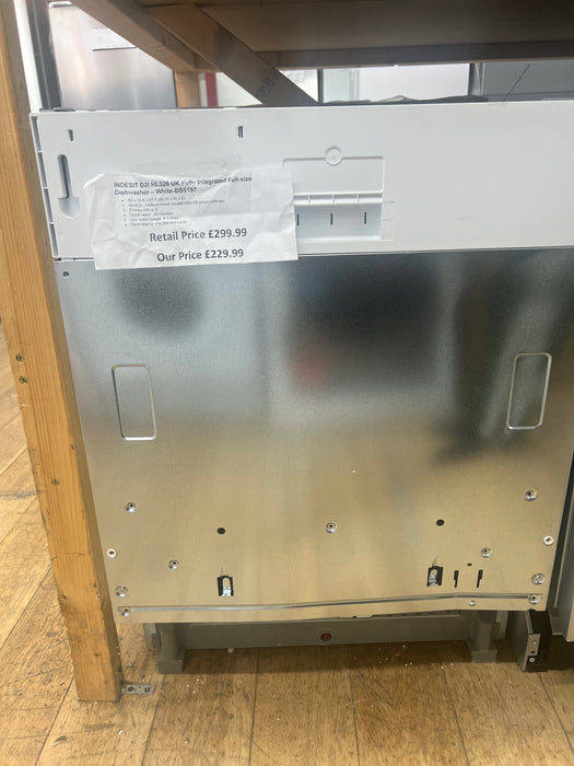 Grade A INDESIT D2I HL326 UK Fully Integrated Full-size Dishwasher - White -BB5197