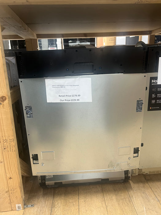 Grade A BEKO DIN15X20 Full-size Fully Integrated Dishwasher -BB5182