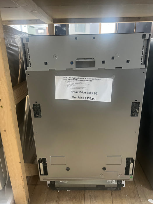 Grade A BEKO Pro BDIS38040Q Slimline Fully Integrated Dishwasher-BB5186