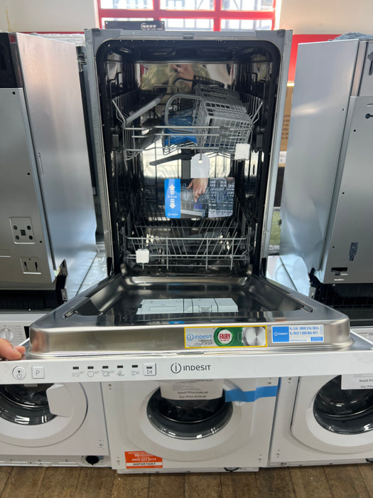 Grade A INDESIT DSIE 2B10 UK N Slimline Fully Integrated Dishwasher BB5459