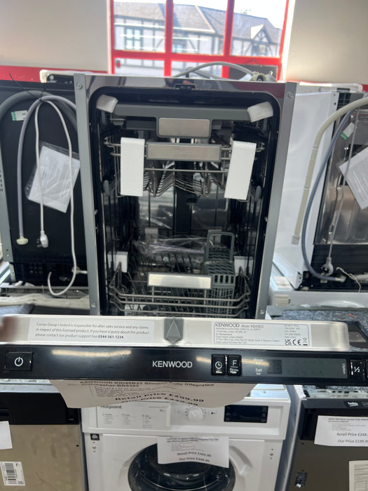 Grade A KENWOOD KID45B23 Slimline Fully Integrated Dishwasher BB5385