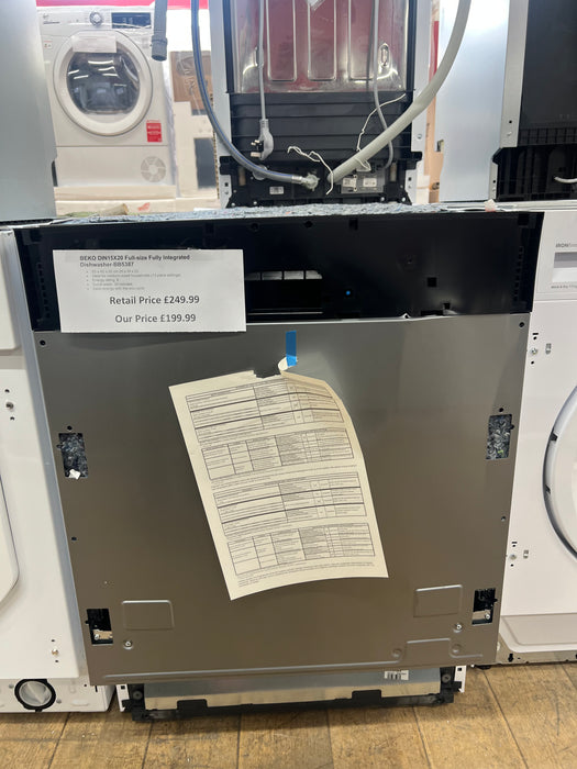 Grade A BEKO DIN15X20 Full-size Fully Integrated Dishwasher -BB5387