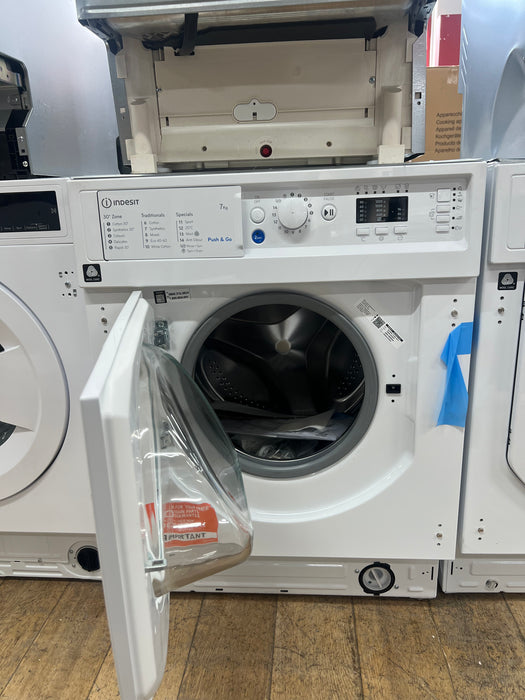 Grade A INDESIT BI WMIL 71252 UK N Integrated 7 kg 1200 Spin Washing Machine BB5401