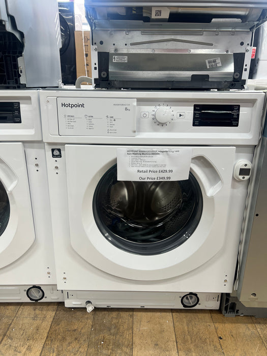 Grade A HOTPOINT BIWMHG81485UK Integrated 8 kg 1400 Spin Washing Machine BB5404